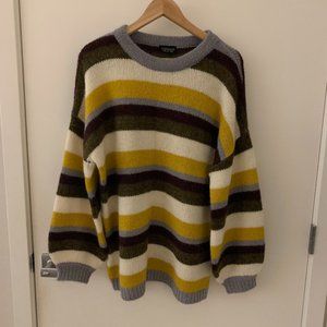 Over-sized knit sweater